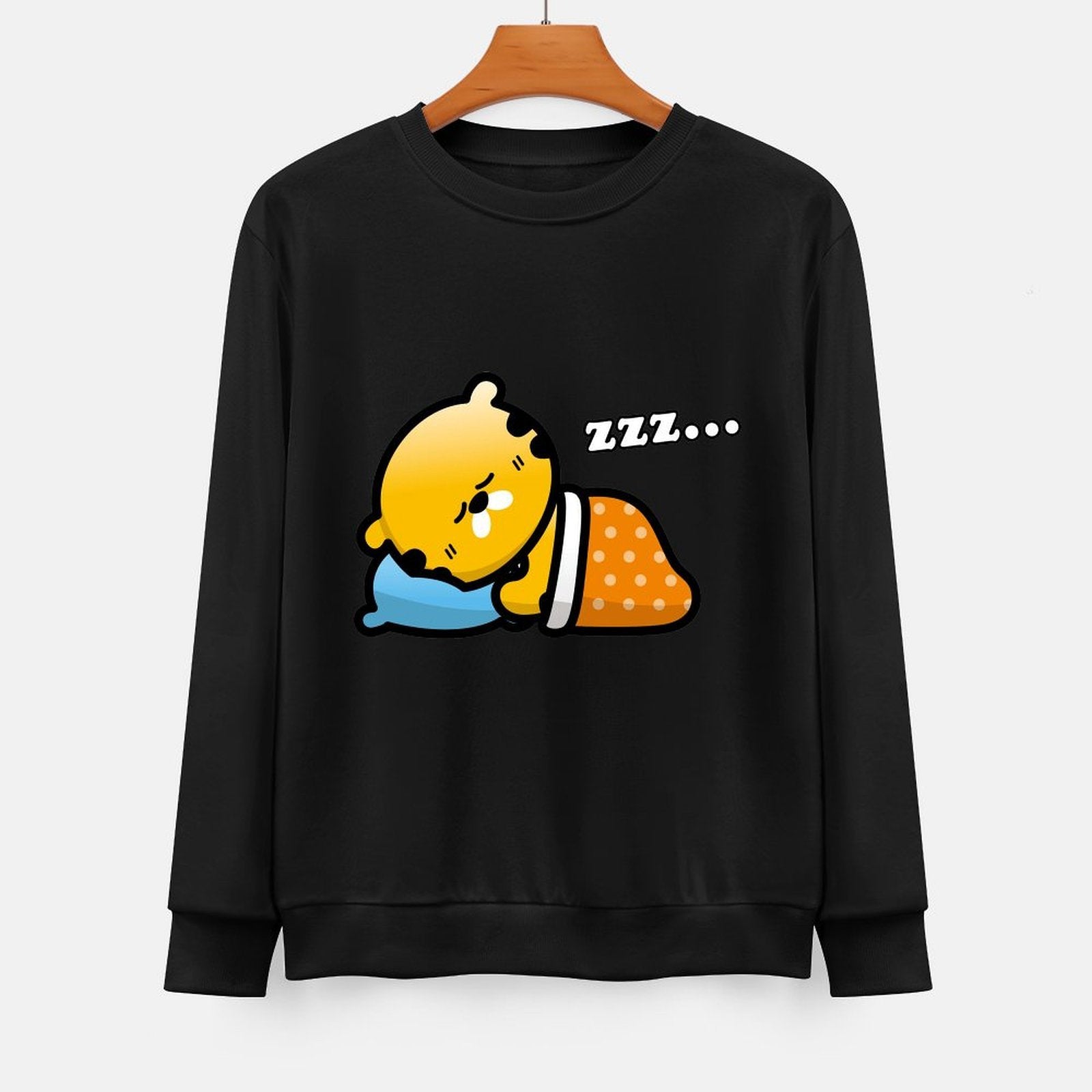 Front Patterned Long Sleeve TopComfortSeries Vintage